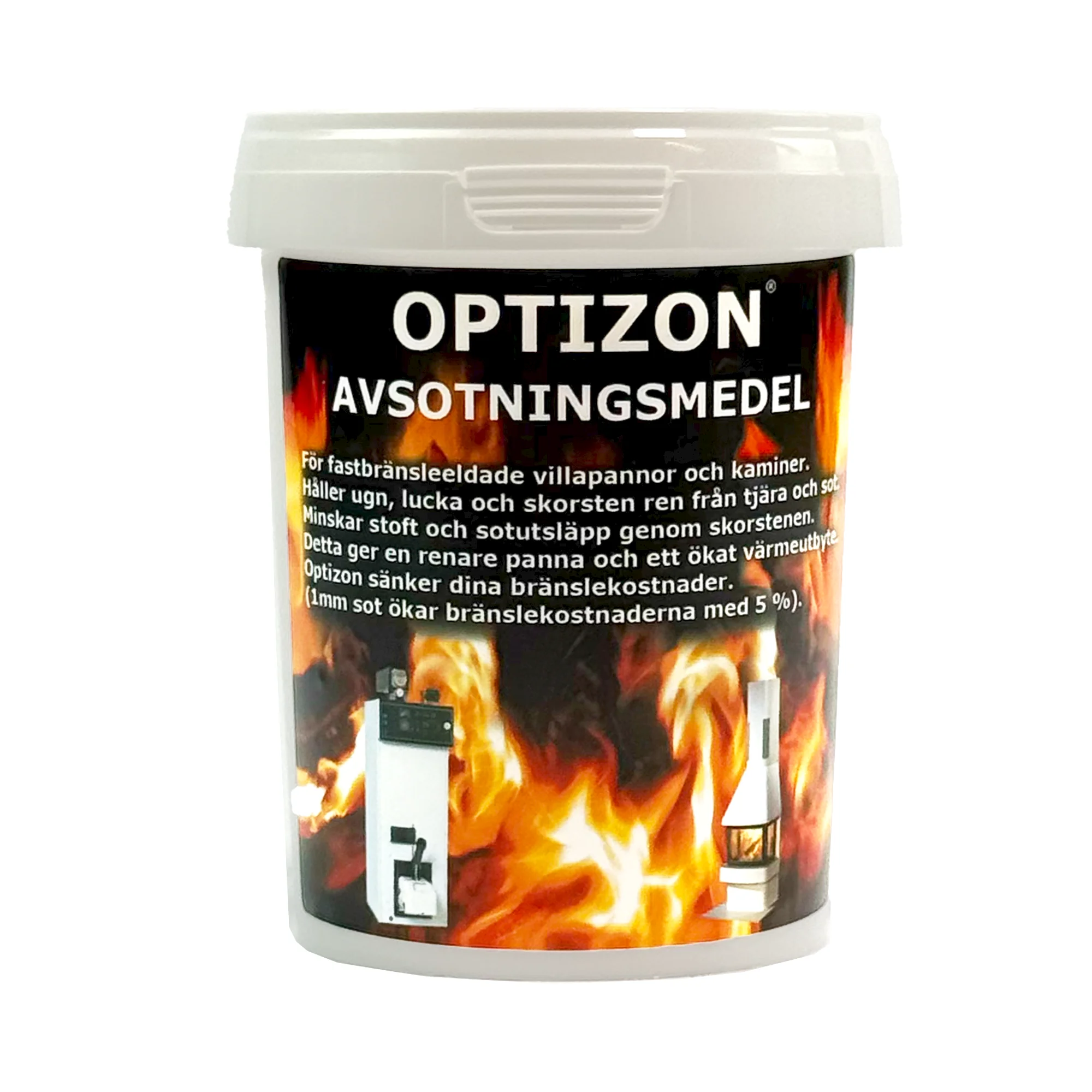 Avsotningsmiddel Optizon 900 g – For peis og fyrkjele